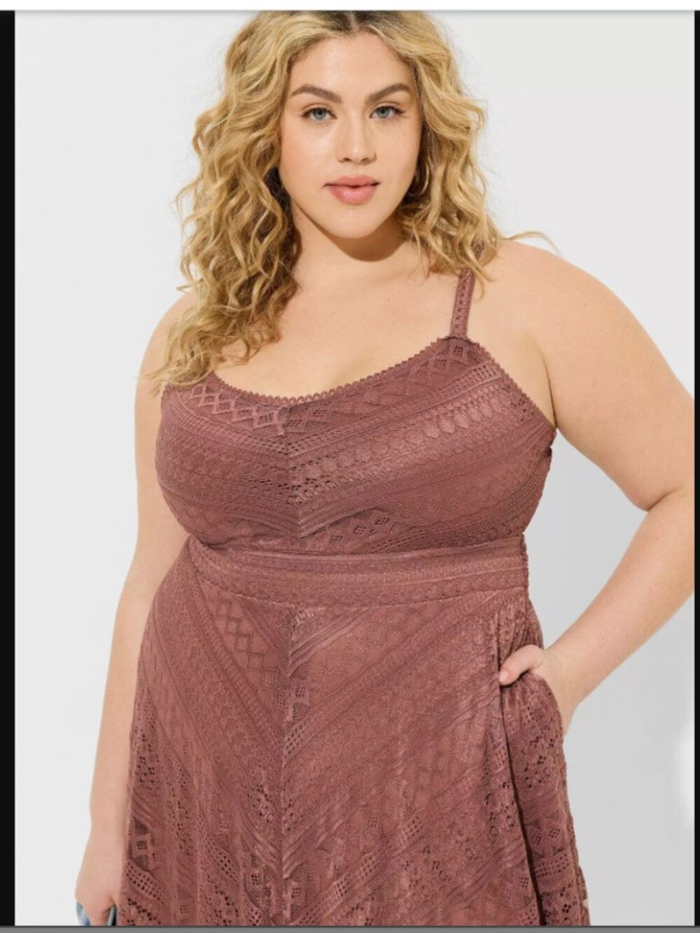 TORRID Midi Lace Skater Dress
